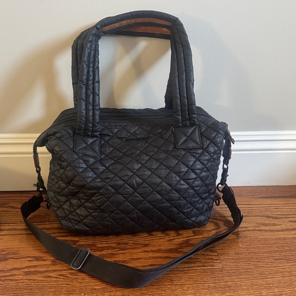 MZ Wallace Black Quilted Tote